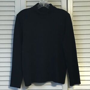 L.L. Bean Black Turtleneck Sweater